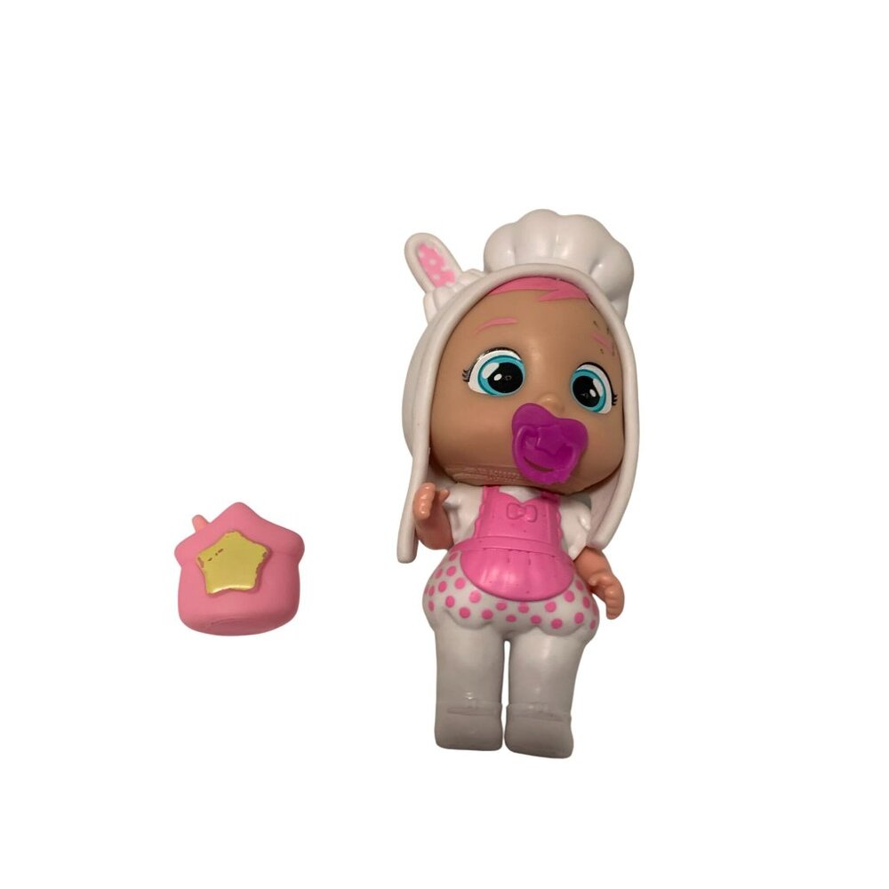 Cry Babies Talent baby Coney Mini Doll Plastic Outift Pacifier Star 6 in Tall